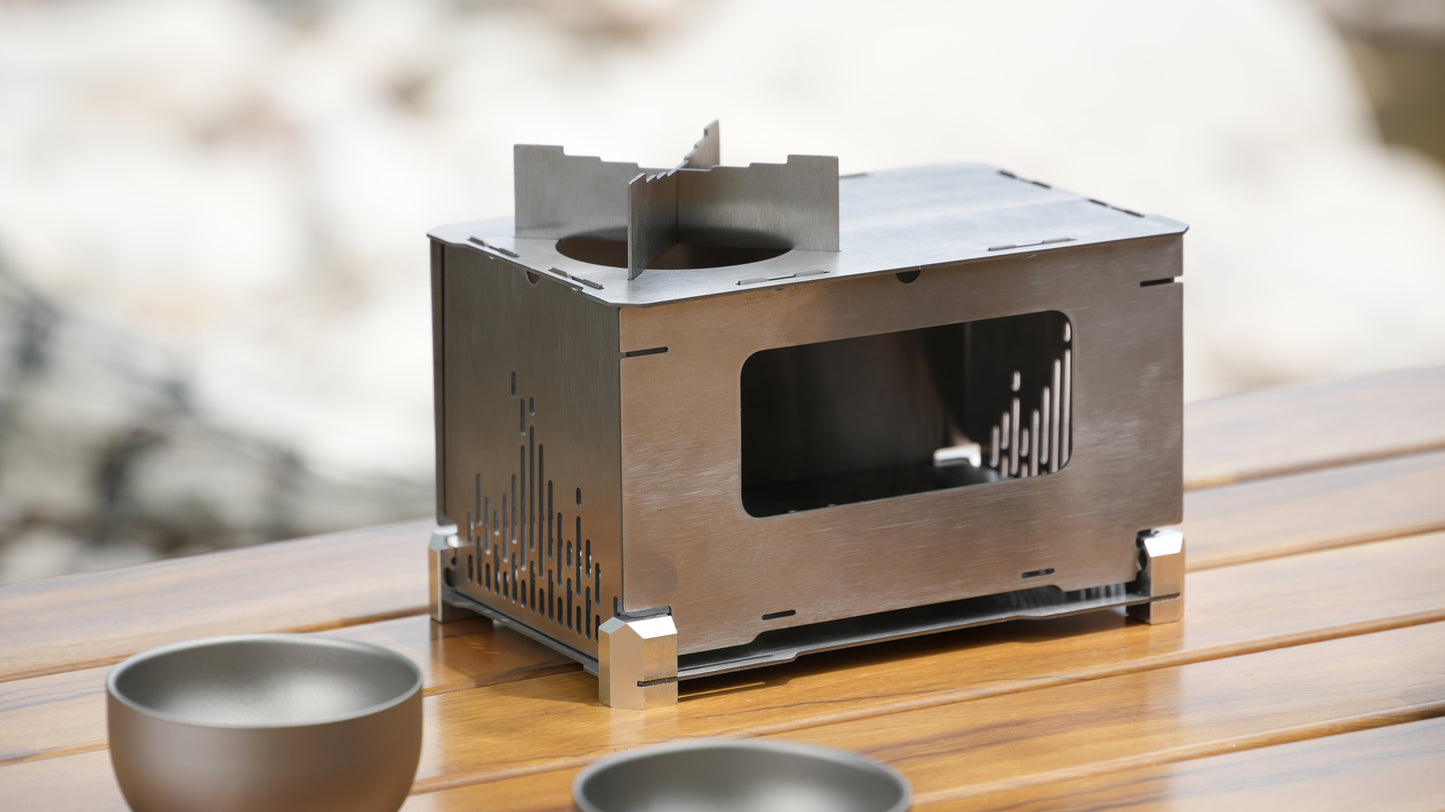 FireNest - The Most User-Friendly Foldable Titanium Stove(Ships December 2025)