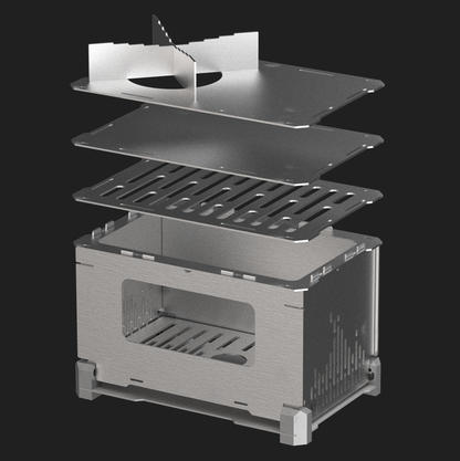 FireNest - The Most User-Friendly Foldable Titanium Stove(Ships December 2025)