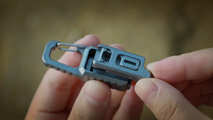 Double Q: World’s First Dual Quick-Release Keychain | Titanium EDC