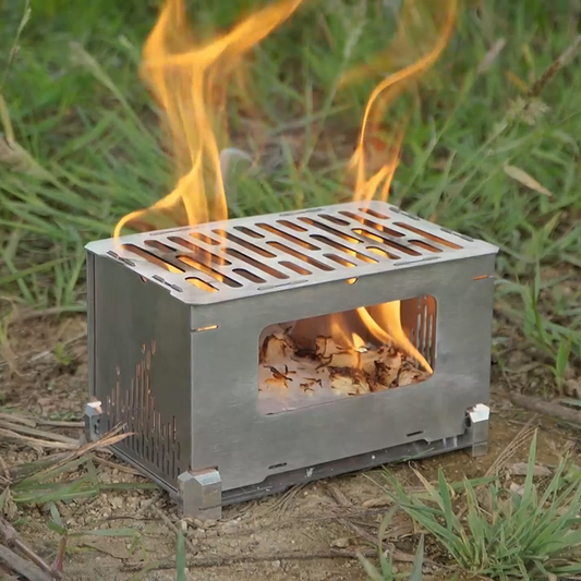 FireNest: Most User-Friendly Foldable Stove | Titanium EDC