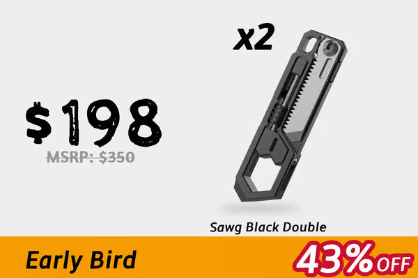 Sawg — Saw, Knife, Wrench, Pry Bar. Compact & Slim