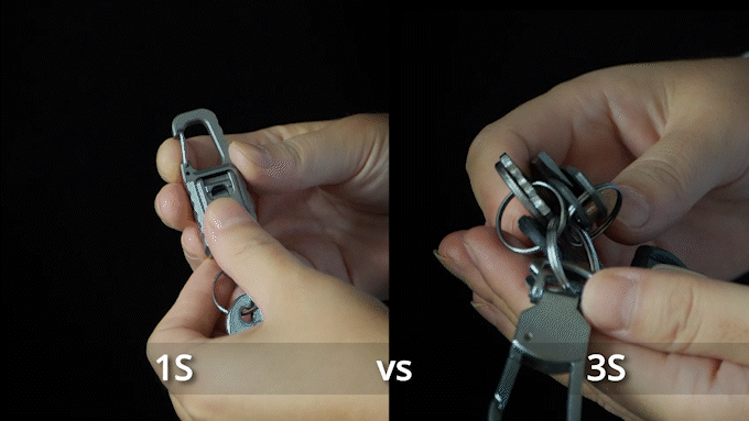 Double Q: World’s First Dual Quick-Release Keychain | Titanium EDC