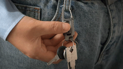 Double Q: World’s First Dual Quick-Release Keychain | Titanium EDC