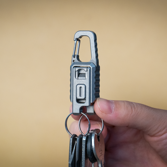 Double Q: World’s First Dual Quick-Release Keychain | Titanium EDC