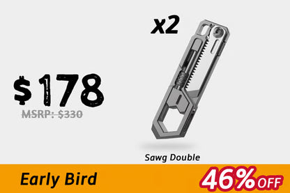 Sawg — Saw, Knife, Wrench, Pry Bar. Compact & Slim